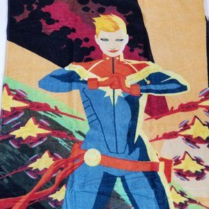 Captain Marvel Beach Bath Pool Towel Loot Crate